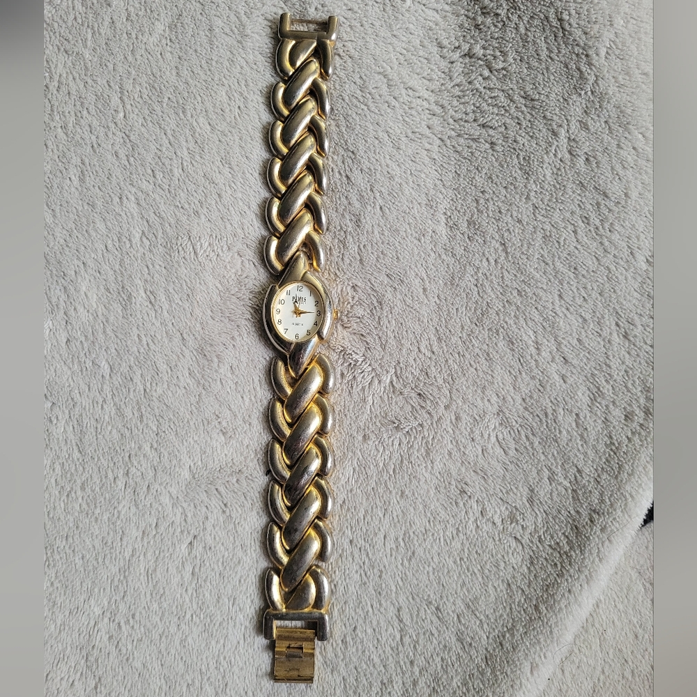 Gold-Tone Chain Link Men's Watch